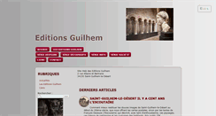 Desktop Screenshot of editionsguilhem.com