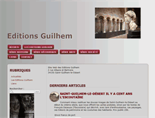 Tablet Screenshot of editionsguilhem.com
